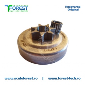 Carcasa ambreiaj originala pentru drujba Husqvarna 40, Jonsered CS2045, CS2050 cu pinion fix si rulment pas .325"