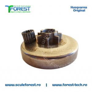 Carcasa ambreiaj originala pentru drujba Husqvarna 455 Rancher cu pinion fix si rulment pas .325" - Img 6
