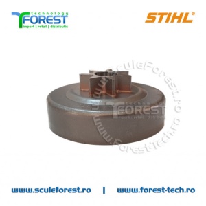 Carcasa ambreiaj originala pentru drujba Stihl MS261, MS261C, MS271, MS271C, MS291 cu pinion fix pas .325" - Img 5