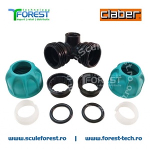 Cot Claber de 90° cu mufe de 3/4" si conector de legatura de 1/2" - Img 7
