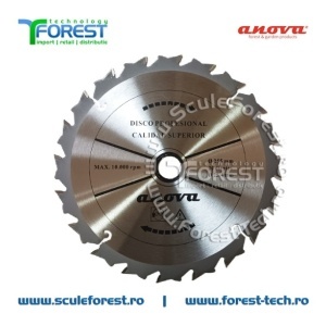 Disc (cutit) motocoasa VIDIA Anova, arbusti 255mm 20 dinti profil curb anti-recul | SculeForest