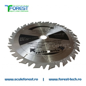 Disc (cutit) motocoasa VIDIA, arbusti 255mm 20dinti profil drept anti-recul | SculeForest - Img 3