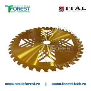 Disc (cutit) motocoasa VIDIA ITAL, arbusti 255mm 40dinti | SculeForest - Img 3