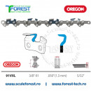 Lant drujba Oregon 16"(40cm), 28 dinti, pas 3/8, canal 1.3mm 91VXL