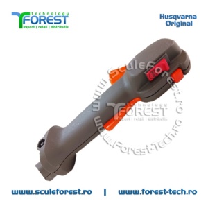 Maner acceleratie complet original cu cabluri pentru motocoasa Husqvarna 135R - Img 4