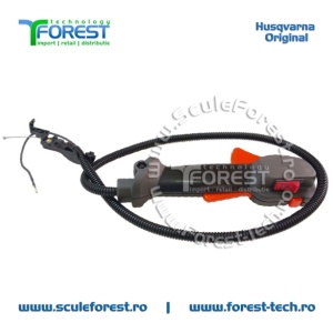 Maner acceleratie complet original cu cabluri pentru motocoasa Husqvarna 545RX - Img 2