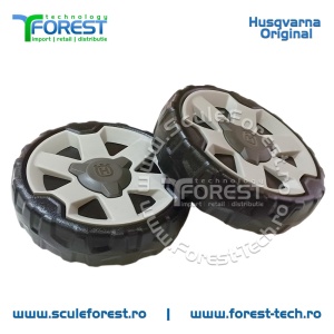 Roata spate originala KIT pentru masina tuns gazon Husqvarna LC151, LC151S, LC356V, LC356VP, LC153S, LC153P, LC251iS - Img 3