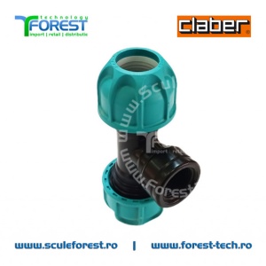 Teu Claber Ø3/4" cu mufa filetata F de Ø3/4" - Img 2
