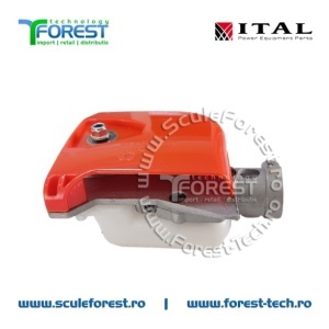 Angrenaj unghiular (reductor) cu sina de 12"(30cm) pentru motocoasa cu tub de 28mm - Img 9