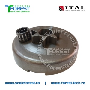 Carcasa ambreiaj compatibila pentru drujba Husqvarna 365, 365 X-TORQ, 371XP, 372XP, 372XP X-TORQ, Jonsered CS2166, CS2172 cu pinion fix si rulment pas .3/8"