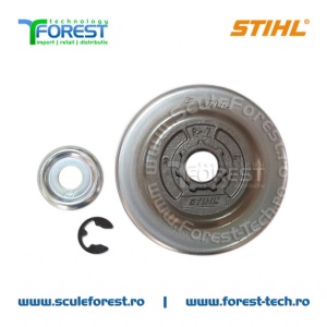 Carcasa ambreiaj originala pentru drujba Stihl MS171, MS181, MS210, MS230 cu sproket pas .3/8" - Img 2
