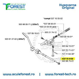 Conducta (furtun) ulei originala pentru drujba Husqvarna 357XP, 359 - Img 9