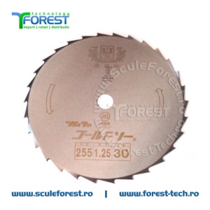 Disc (cutit) motocoasa GOLD, arbusti 255mm 30dinti | SculeForest - Img 4