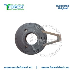 Melc ulei (pinion) original pentru pompa ulei drujba Husqvarna 565, 572XP - Img 4