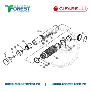 Schema explodata atomizor Cifarelli M1200 - Img 3