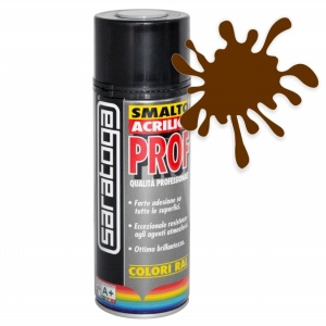Spray email lucios SMALTO acrilic profesional MARO CIOCOLATA RAL8017 - 400ml