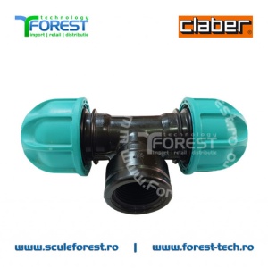 Teu Claber Ø3/4" cu mufa filetata F de Ø3/4" - Img 3