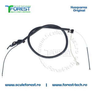 Cablu acceleratie complet original pentru motocoasa Husqvarna 545RX, 545RXT, 545FX, 545FXT