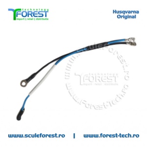 Cablu electric asamblat original pentru drujba Husqvarna 135, 140, 435, 435e, 440, 440e, Jonsered CS2240, CS2240S