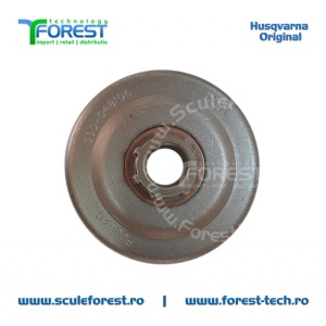 Carcasa ambreiaj originala pentru drujba Husqvarna 136, 137, 141, 142, 235, 235e cu sproket si rulment pas .325" - Img 3
