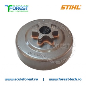 Carcasa ambreiaj originala pentru drujba Stihl MS231, MS231C, MS241C cu pinion fix pas .3/8" - Img 3