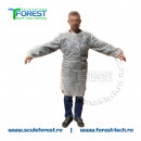 Halat de protectie alb de unica folosinta - set 5 bucati