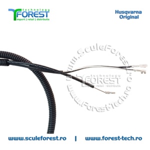 Maner acceleratie complet original cu cabluri pentru motocoasa Husqvarna 135R - Img 6