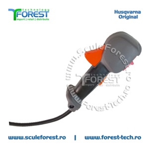 Maner acceleratie complet original cu cabluri pentru motocoasa Husqvarna 545RX - Img 4