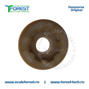 Melc ulei (pinion) original pentru pompa ulei drujba Husqvarna 350, 350e, Jonsered CS2145, CS2150 - Img 2