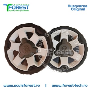 Roata fata originala KIT pentru masina tuns gazon Husqvarna LC140P, LC140SP