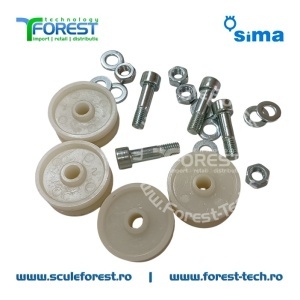 Roti culisare platan mobil masa taiere Sima Dakar - set 6 buc. - Img 4