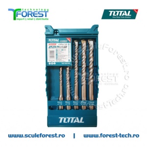 Set 5 burghie beton SDS Plus TOTAL | SculeForest.ro - Img 3