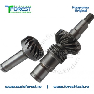 Set original pinioane angrenaj unghiular (reductor) motocoasa Husqvarna 128LDx, 327P5, 323P4, 325P5X, 525P4S