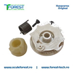 Tambur demaror KIT original pentru drujba Husqvarna 120 MarkII, 137, 142, 235e, 236, 240e