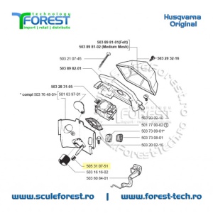Tub impuls drujba Husqvarna 40, 51, 55 - Img 6