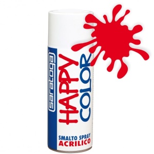 Vopsea spray "HAPPY COLOR" acrilic ROSU RAL 3000 - 400ml