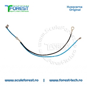 Cablu electric asamblat original pentru drujba Husqvarna 455 Rancher, 460 Rancher - Img 2