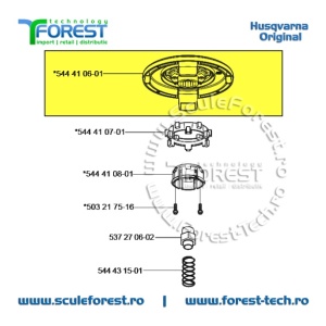 Capac inferior original cap motocoasa T55X Husqvarna - Img 6