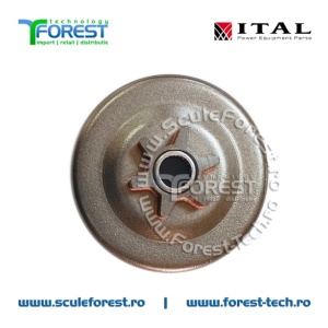 Carcasa ambreiaj compatibila pentru drujba Husqvarna 120Mark II, 235, 235e, 236, 236 II, 240, 240e, Jonsered CS2234, CS2238, Partner 351, 352, 371, 372 cu pinion fix si rulment pas .3/8" - Img 2