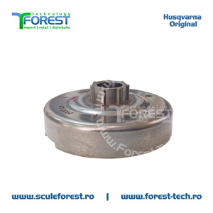 Carcasa ambreiaj originala pentru drujba Husqvarna 565, 572XP cu sproket si rulment pas .3/8" - Img 3