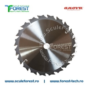 Disc (cutit) motocoasa VIDIA Anova, arbusti 255mm 20 dinti profil curb anti-recul | SculeForest - Img 2