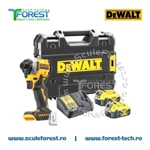 Masina de insurubat cu impact DeWalt DCF850P2T cu 2 acumulatoare Li-Ion, 18 V, 5 Ah, 205 Nm, M16, valiza - Img 4