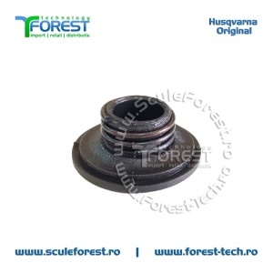 Melc ulei (pinion) original pentru pompa ulei drujba Husqvarna 445, 450S, 450X - Img 5