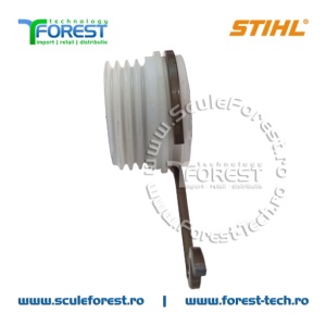Melc ulei (pinion) original pentru pompa ulei drujba Stihl MS651, MS661, MS661C - Img 2