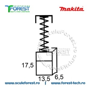 Perii colectoare (carbune) originale Makita CB153 - Img 5