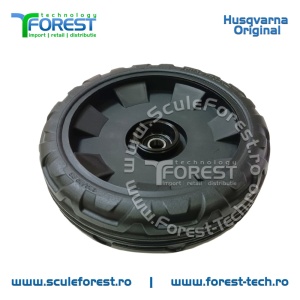 Roata fata originala pentru masina tuns gazon Husqvarna R147S, R151S, R153S - Img 2