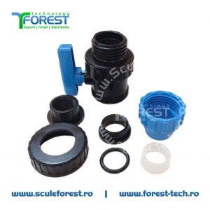 Robinet apa PEHD, mufa-filet interior, 25 x 3/4", PN 10 - Img 3
