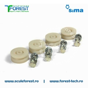 Roti culisare platan mobil masa taiere Sima Dakar - set 6 buc.