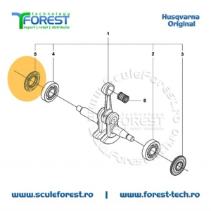 Semering original rulment ambielaj drujba Husqvarna 135,435,435e,440e - Img 4