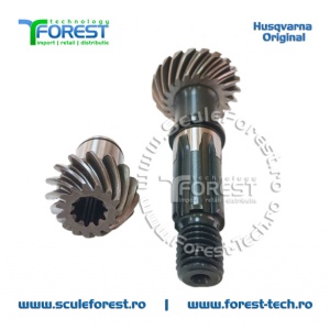Set original pinioane angrenaj unghiular (reductor) motocoasa Husqvarna 343R, 345RX, 545RX, 545RXT - Img 3